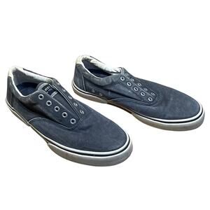 Sperry Men's Halyard CVO Salt Washed Sneaker *NO LACES* Size 9.5 GUC